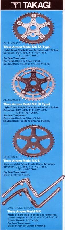 Takagi Chainring Bolt Set for MX Rings Old School BMX New Old Stock 
