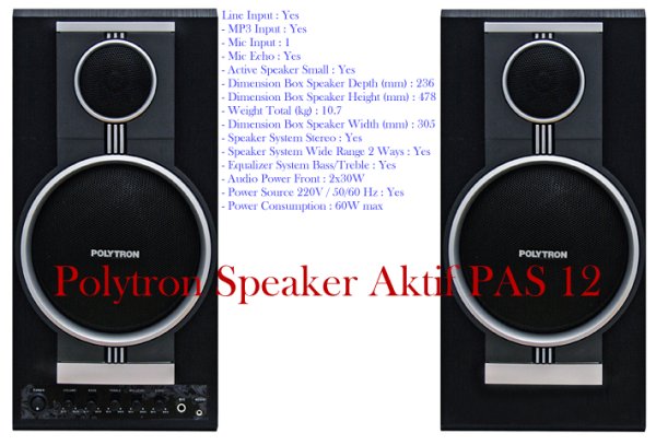 Speaker Aktif Polytron PAS 12 Terbaru Dan Harga Jual