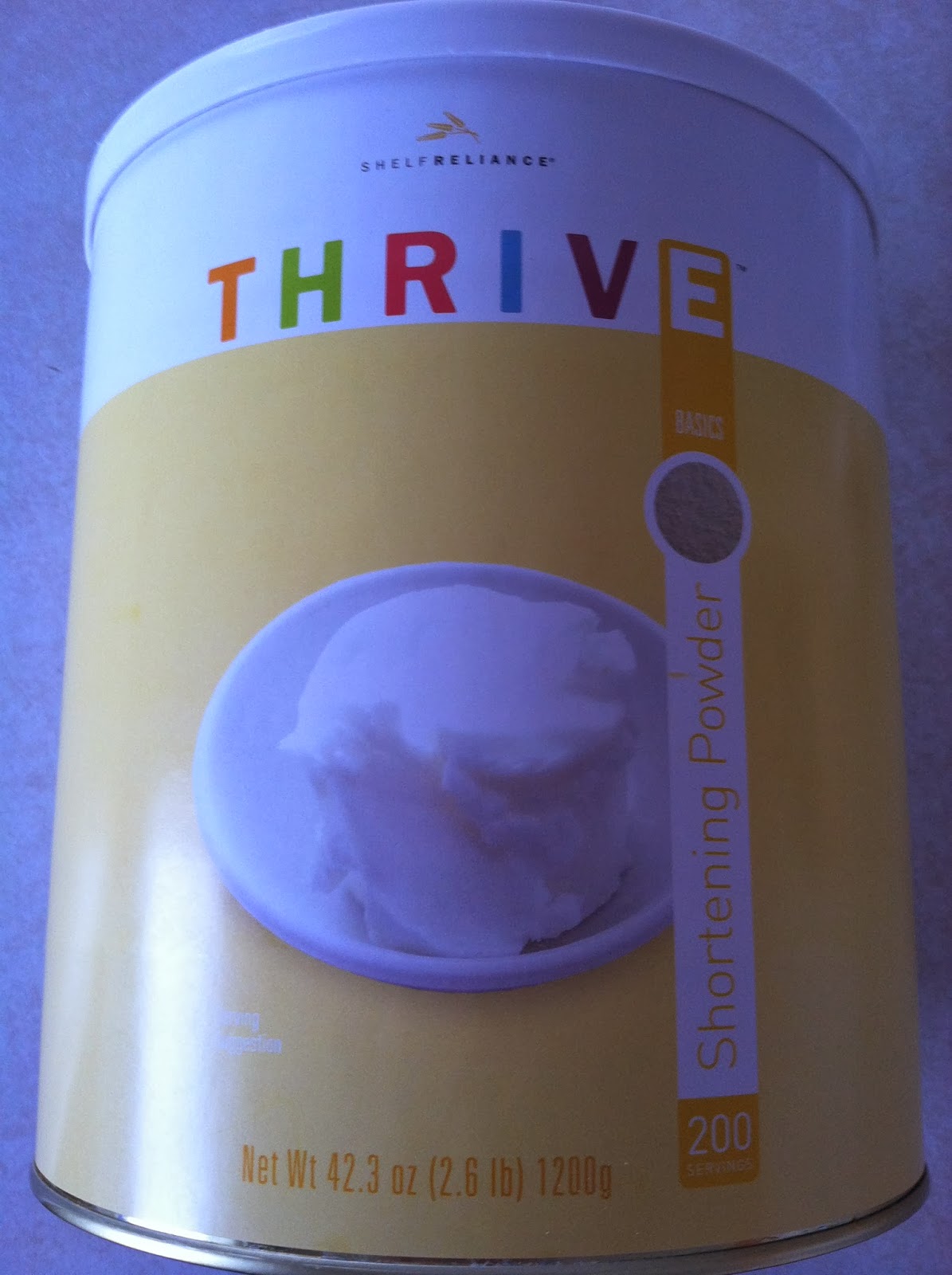 my family prepared Shortening Powder