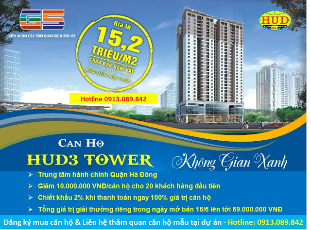 Chung cư Hud3 Tower Hà đông giá 15.2 triệu/m2 nội thất hoàn thiện Hud3-tower-ha-dong+Mr+Chi%E1%BA%BFn