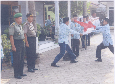 DANRAMIL-18/KALIJAMBE GIAT UPC. BENDERA HUT KORPRI KE-41