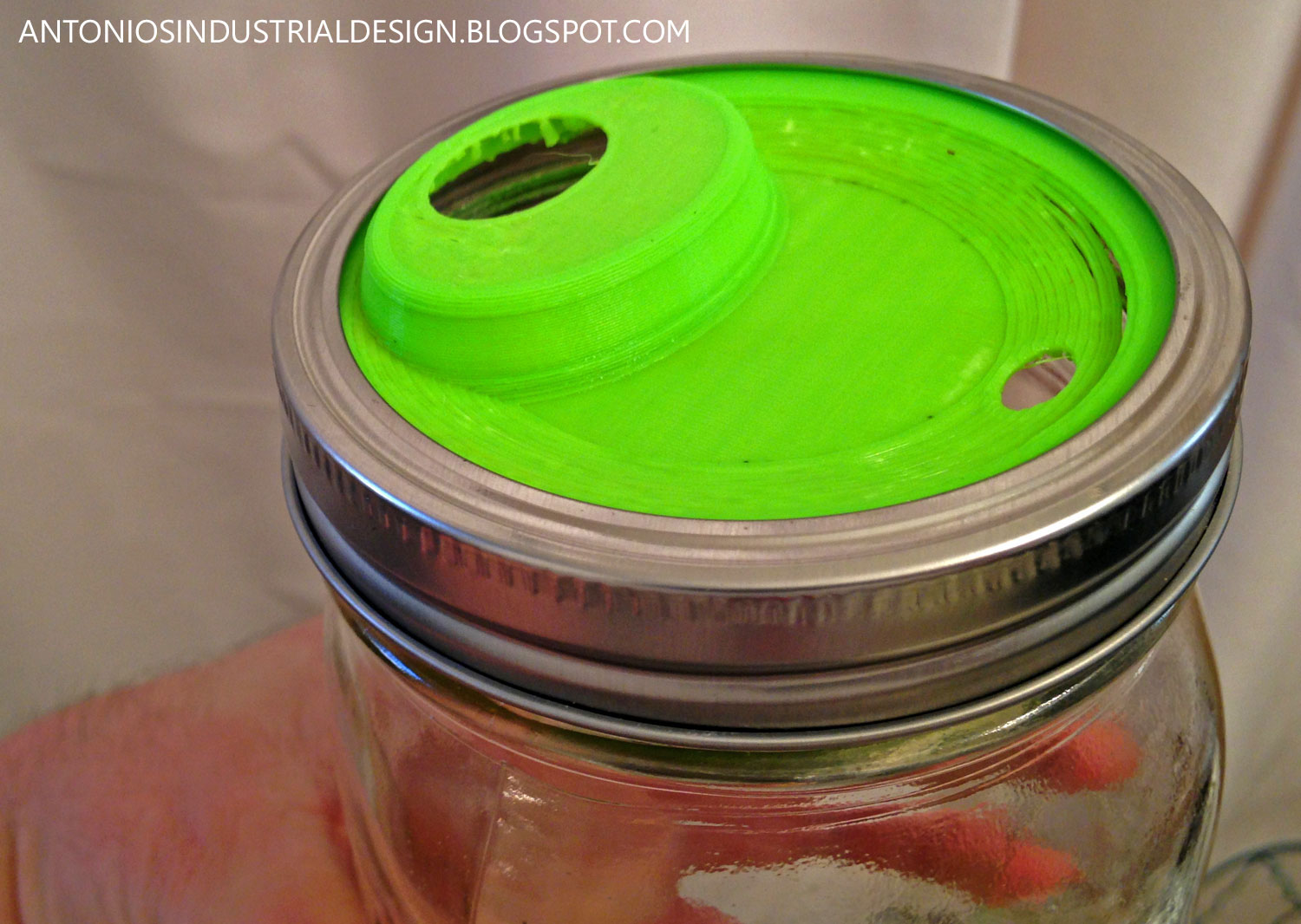 ANTONIO'S INDUSTRIAL DESIGN 3D Printed Mason Jar Lid