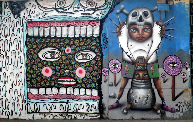 cub2 graffiti street art in santiago de chile