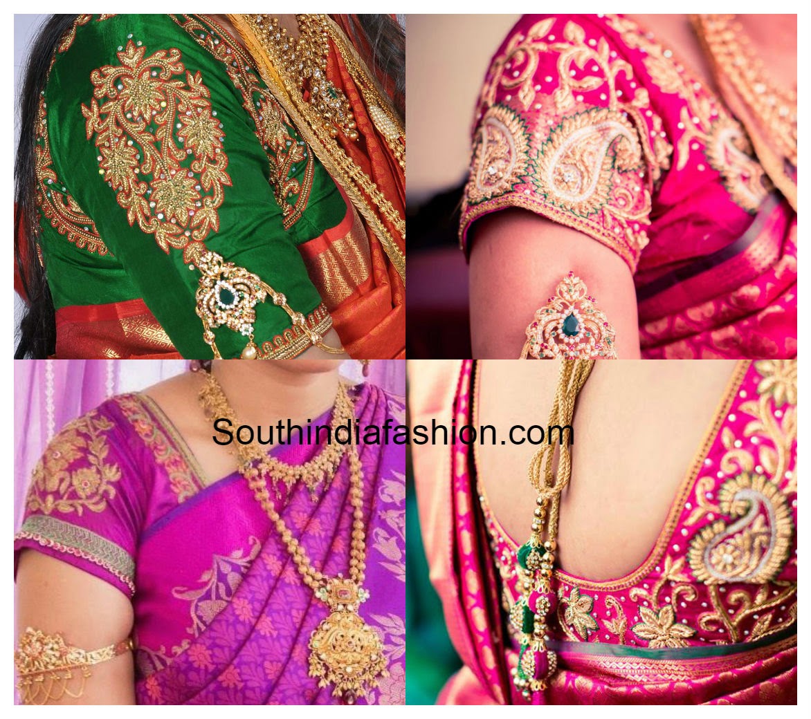 saree Blouse Designs  for for designs Silk Sarees Work blouse Maggam silk
