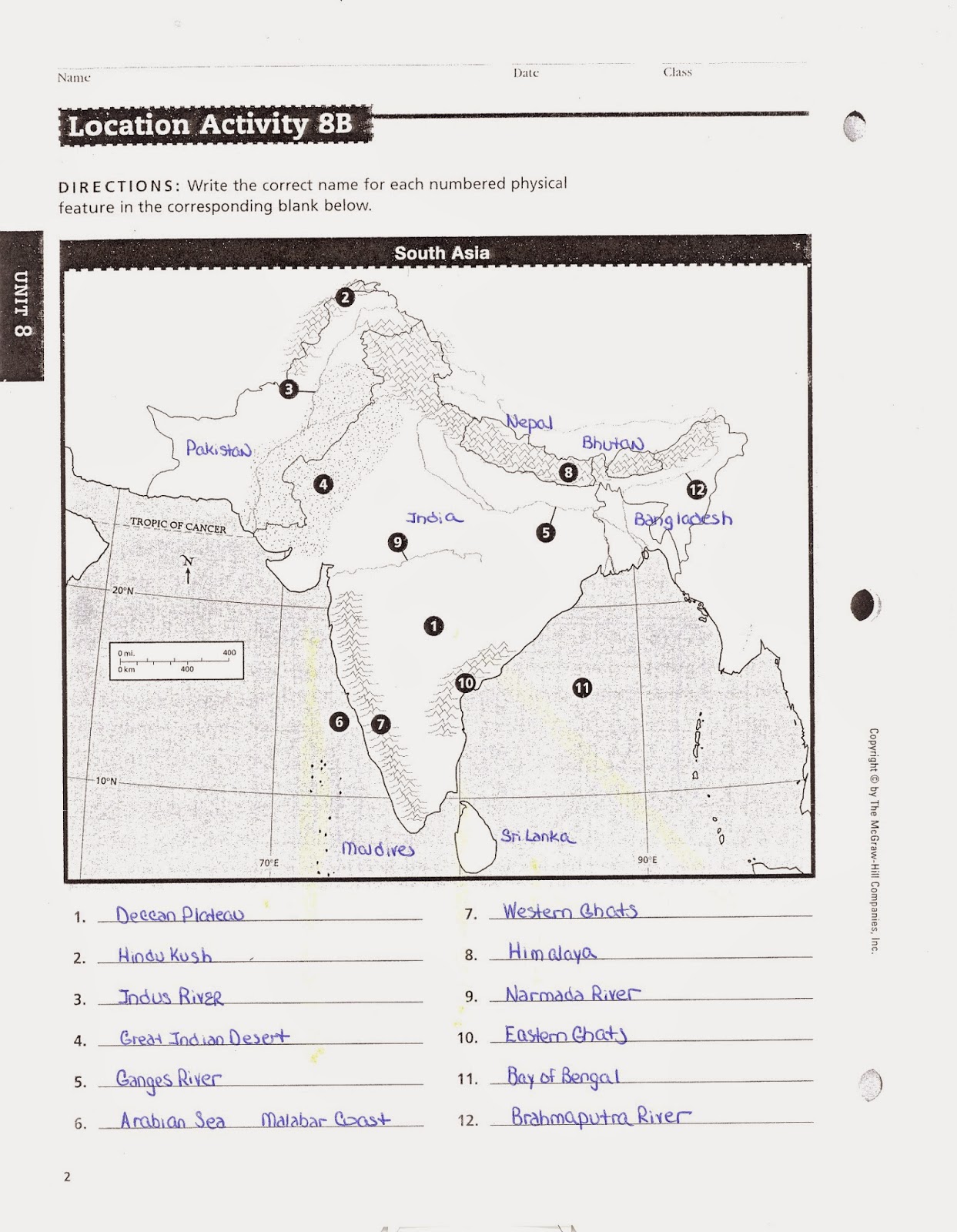 Homework 7b geography of europe answers image