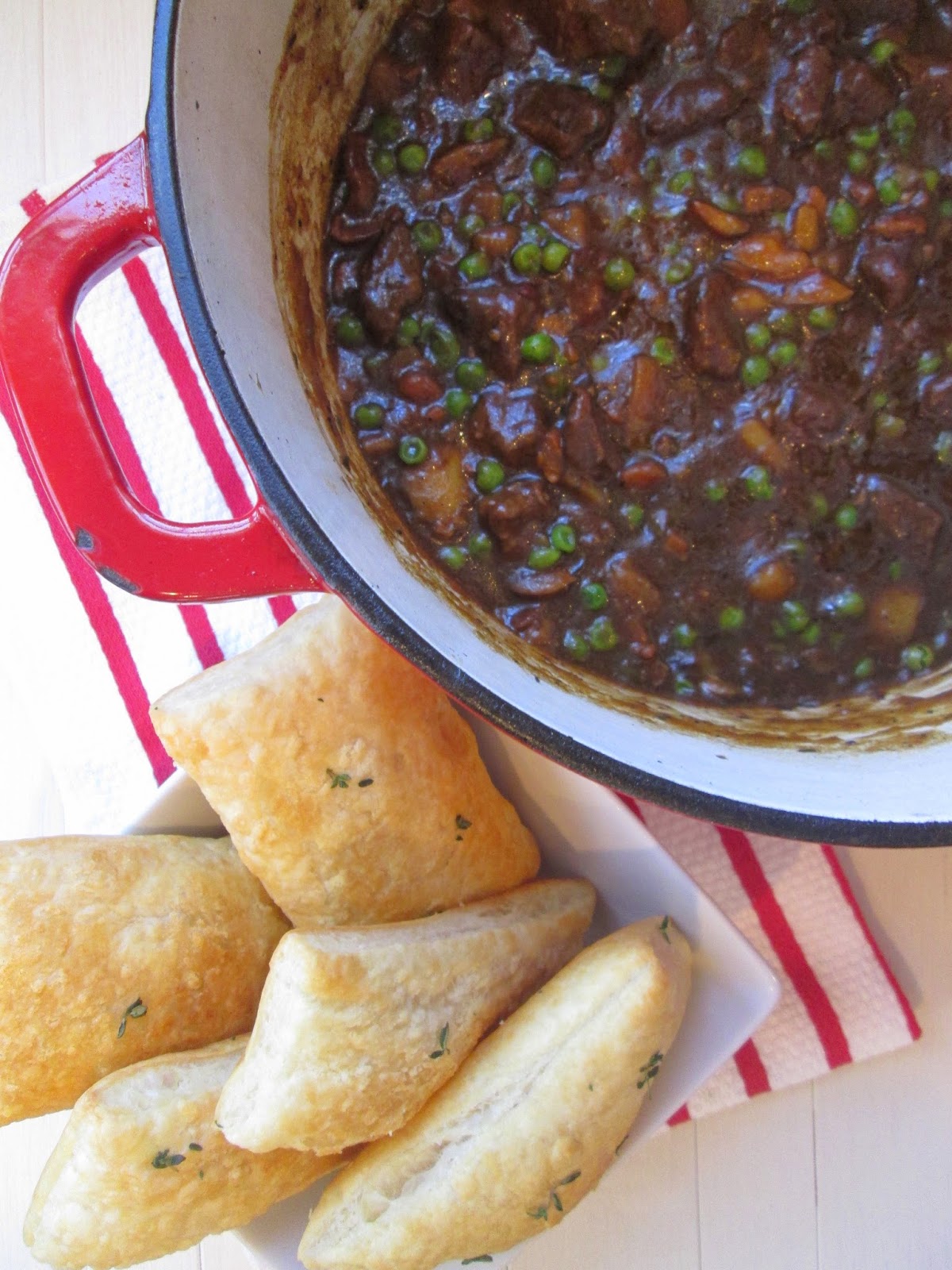 Stirring the Pot Donna Hay's Irish Beef Stew w/ Puff Pastry Dippers