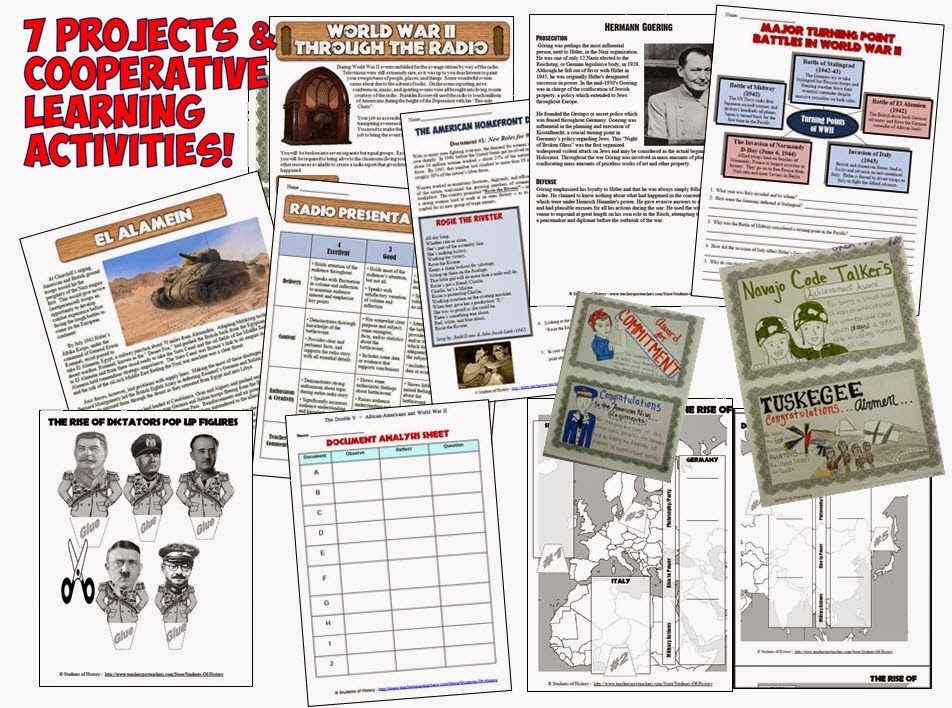 Students of History: Entire World War II Lesson Plan Unit Bundle