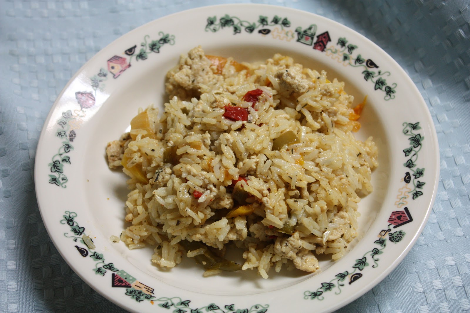 Cheese with Noodles Dirty Rice with Turkey Sausage