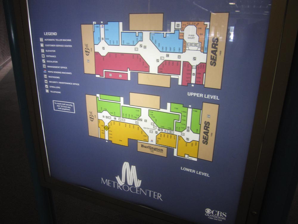 Metro Center Mall Map Sky City: Retail History: Metrocenter: Jackson, Ms