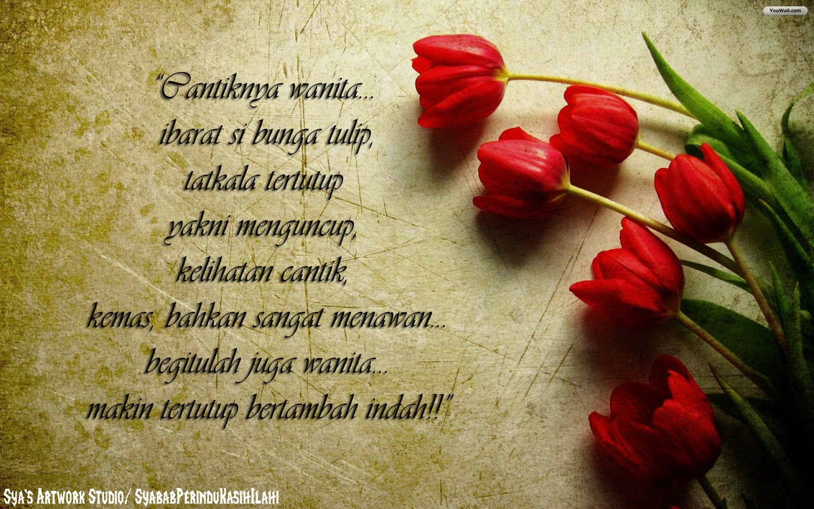 Syabab Perindu Kasih Ilahi Wanita Si Bunga Tulip