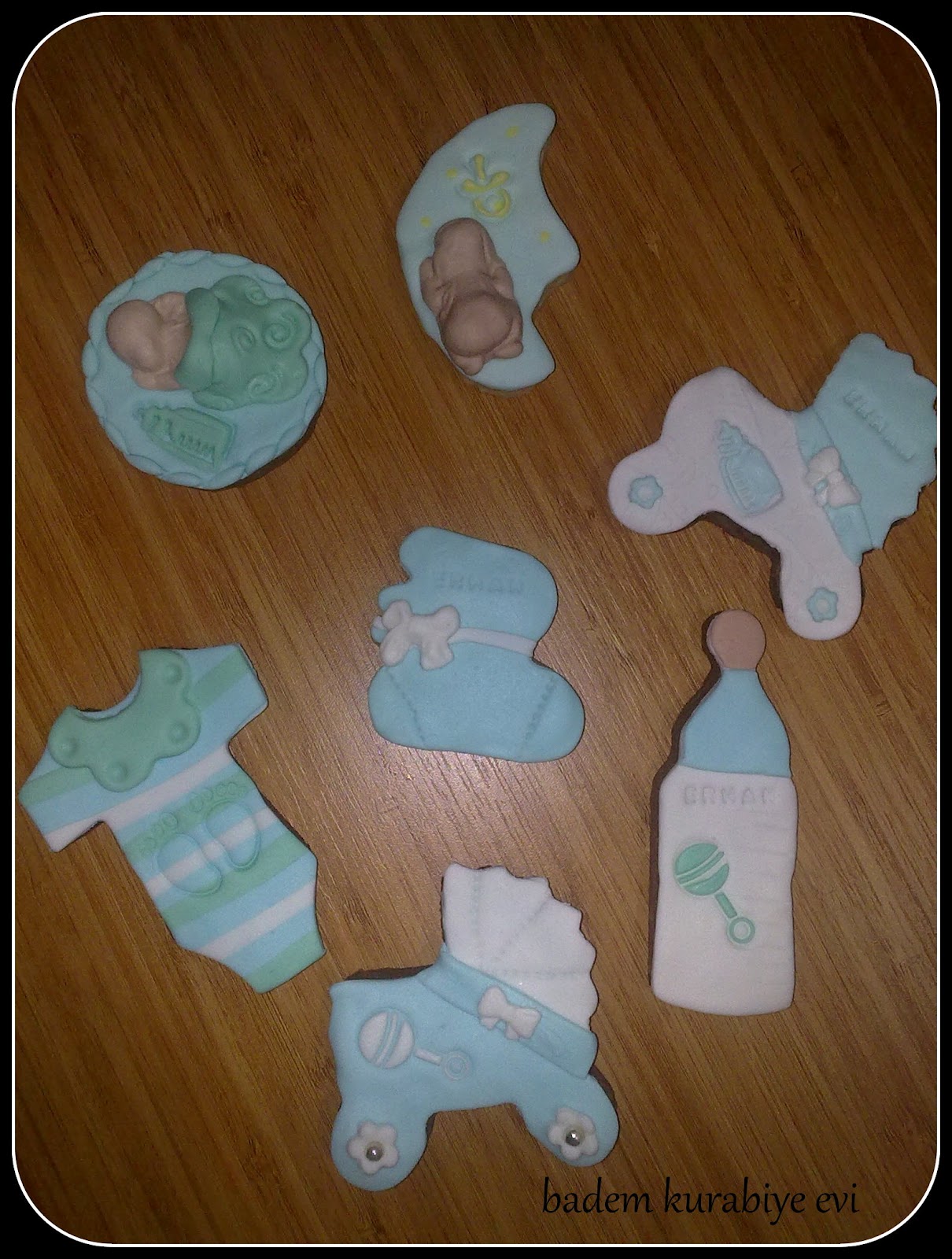 BADEM KURABİYE VE NİKAH ŞEKERİ EVİ Erkek Bebek Kurabiyeleri