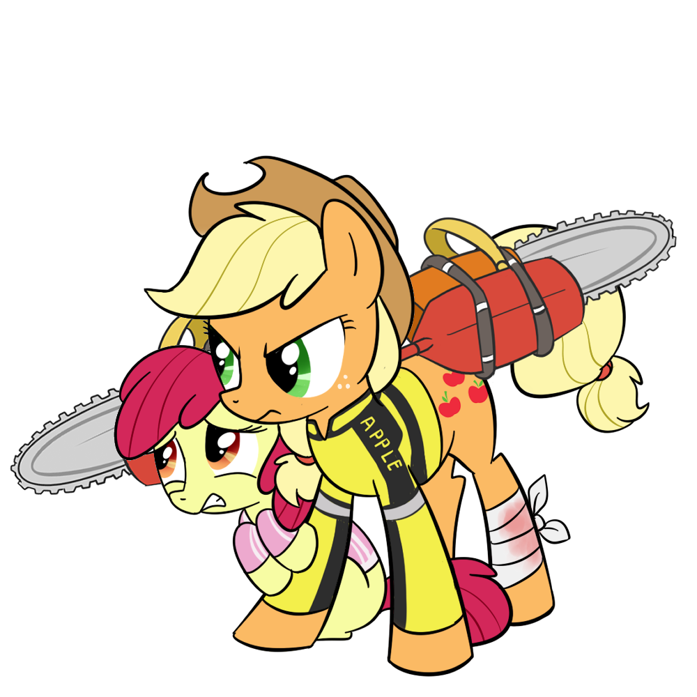 Funny pictures, videos and other media thread! - Page 13 165873+-+applejack+apple_bloom+artist+madmax+Dead_Rising_2