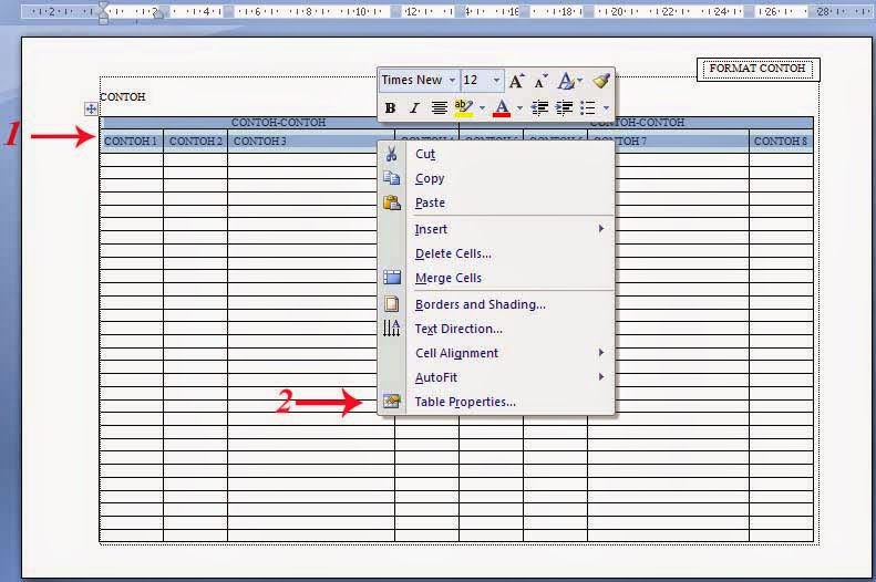 Celoteh Anak Desa Cara Membuat Judul Tabel Header Row Ikut Ditampilkan Pada Halaman Berikutnya