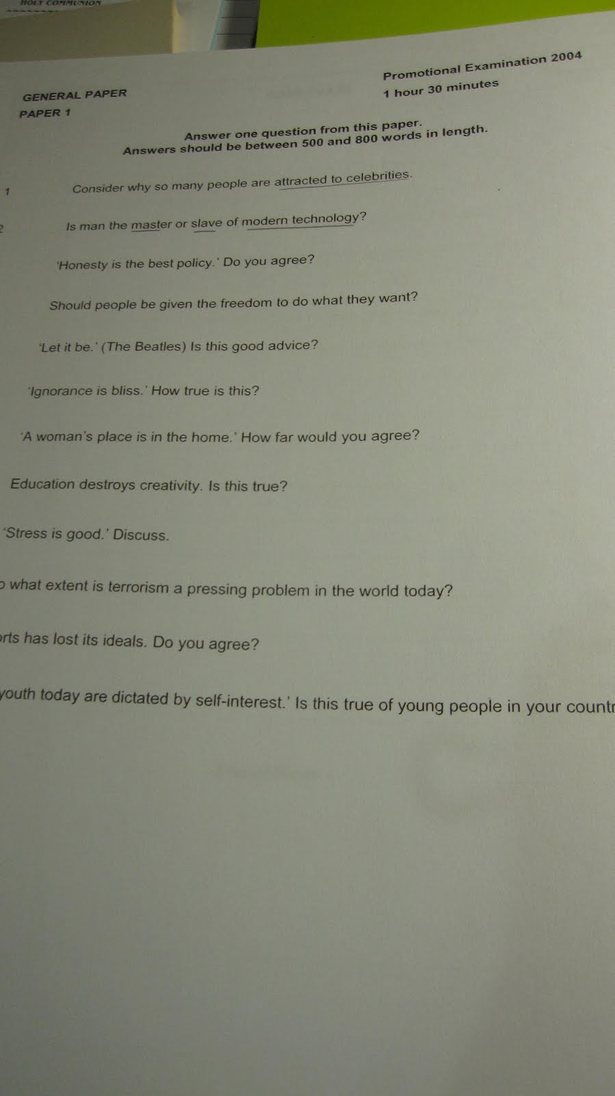 A level gp essay questions 2011 image