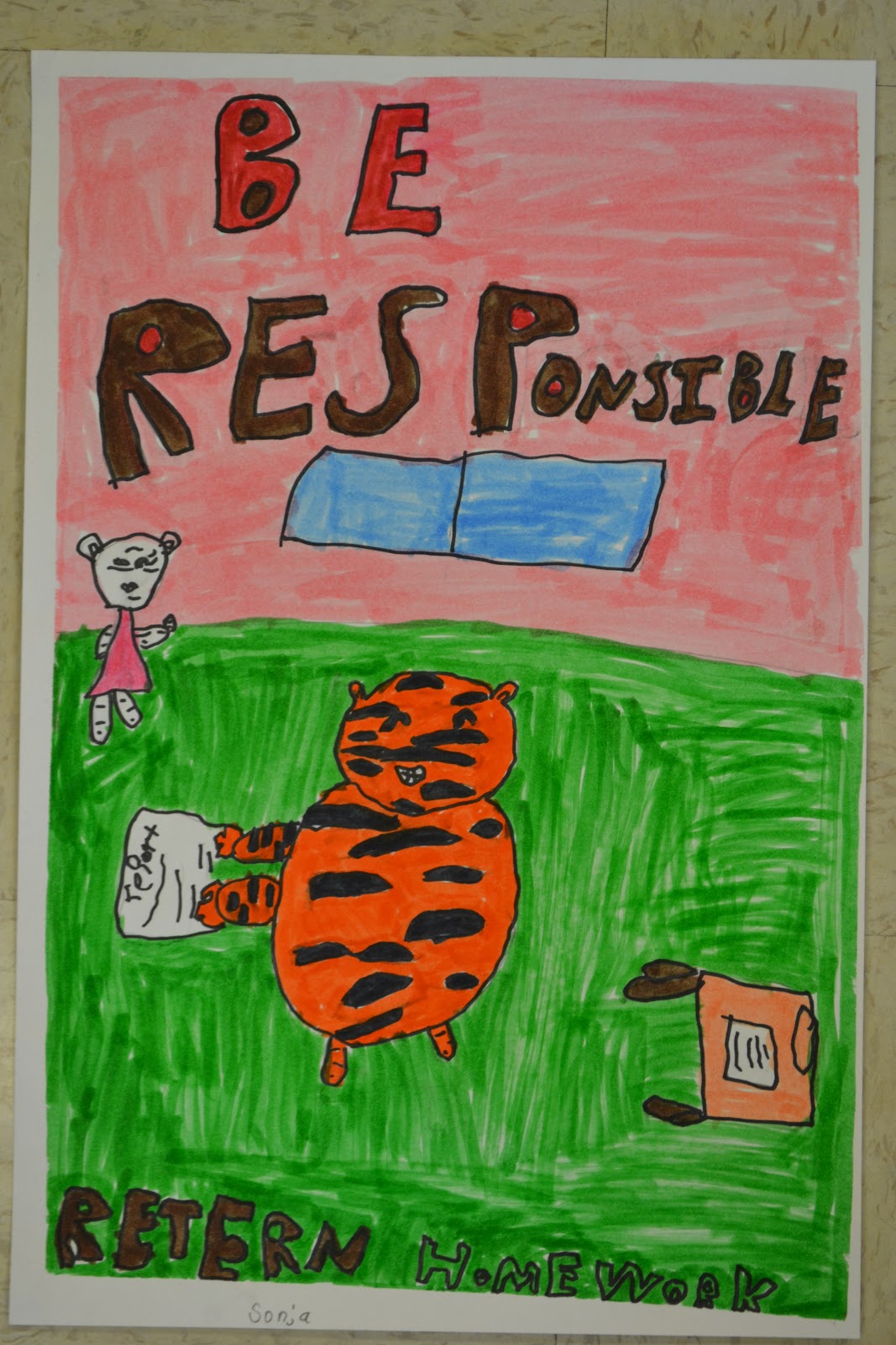 Smock Room showing respect, responsibility and safety