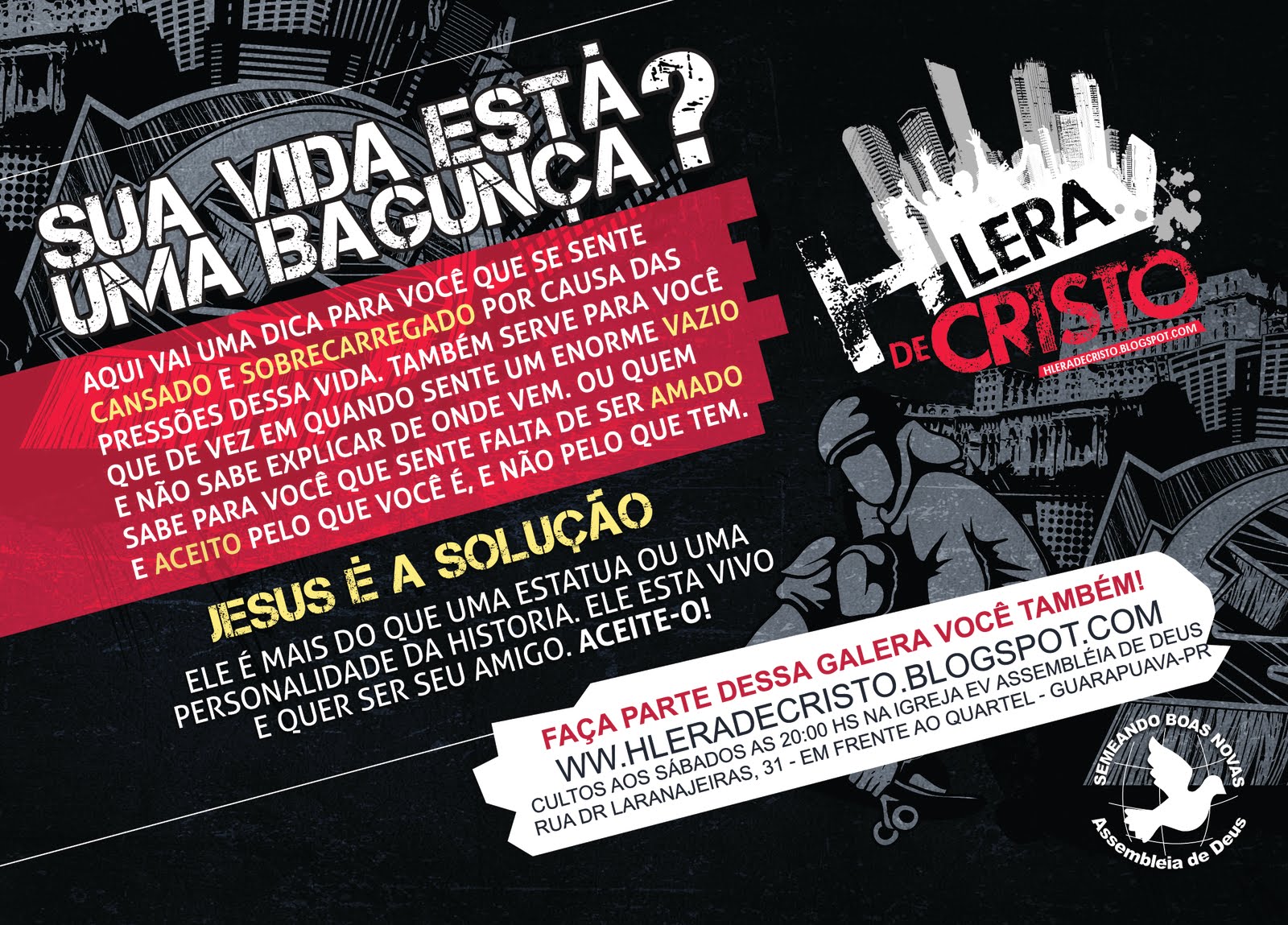 flyer do evangelismo de sexta hlera de cristo flyer de evangelismo