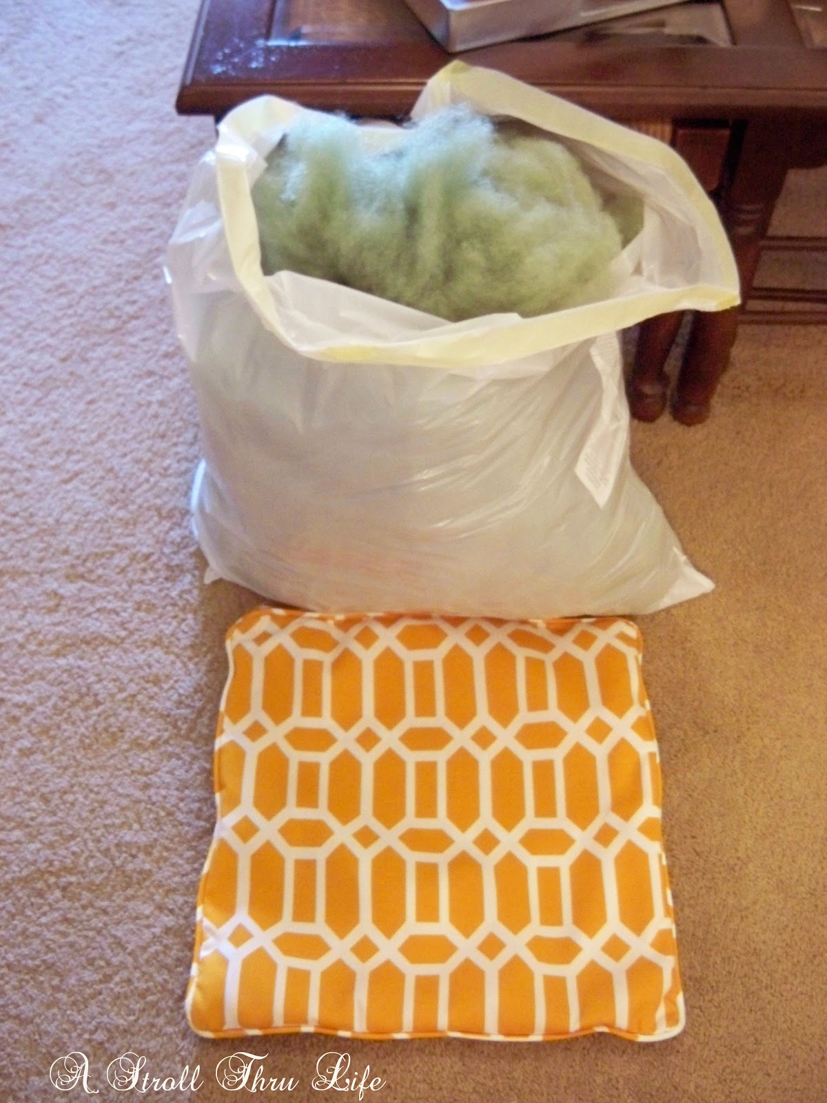 A Stroll Thru Life How to Customize A Thrifted Pillow & Add A Zipper