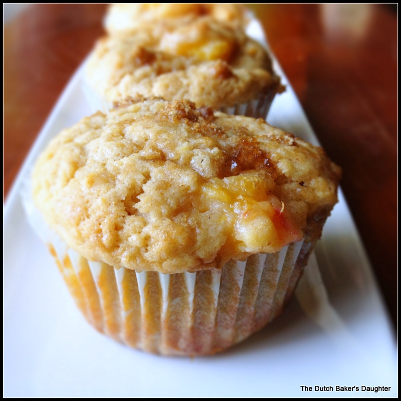 The Dutch Baker's Daughter Peaches and Cream Muffins