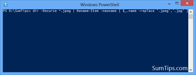 batch file rename with powershell batch file rename with powershell