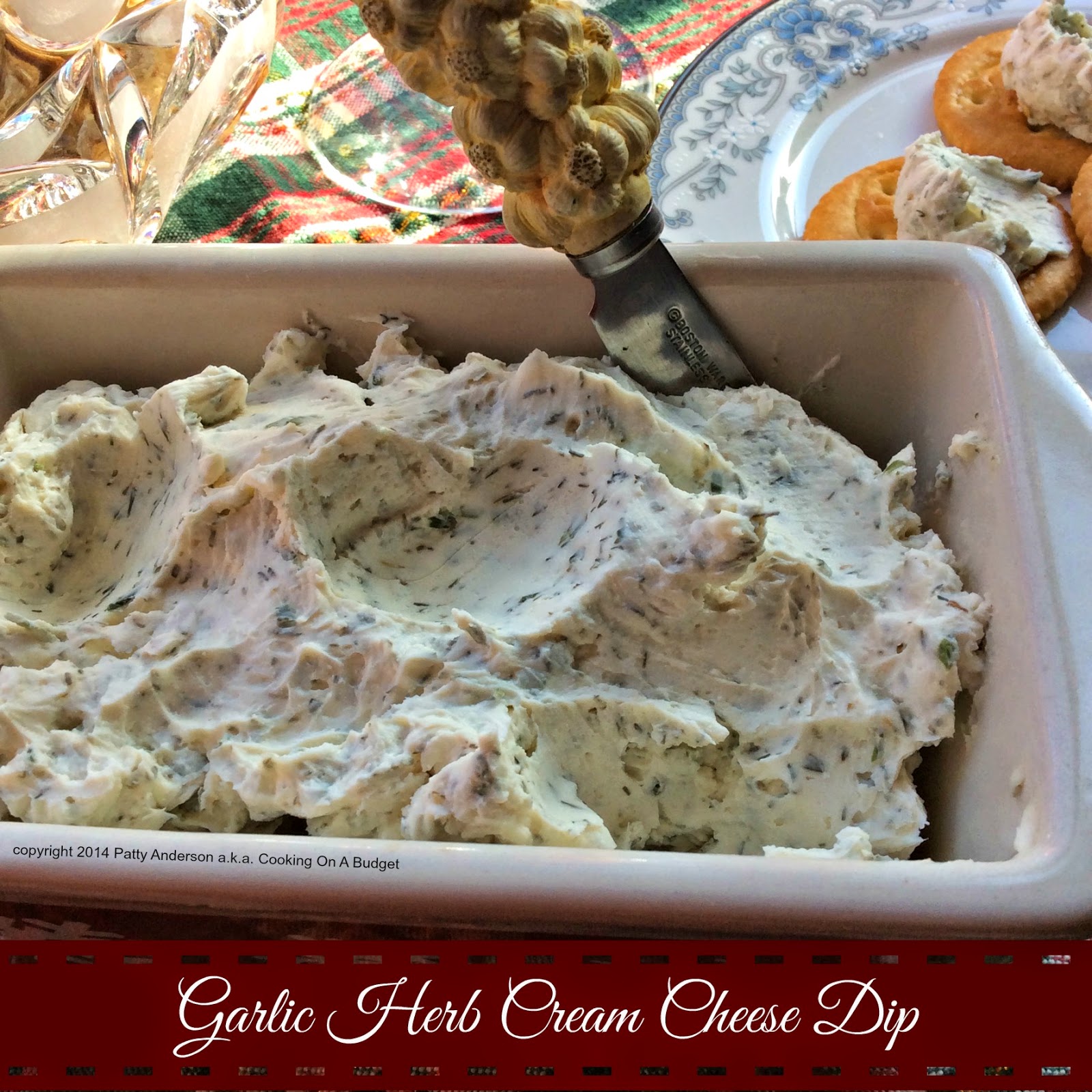 Cooking On A Budget Garlic Herb Cream Cheese Dip