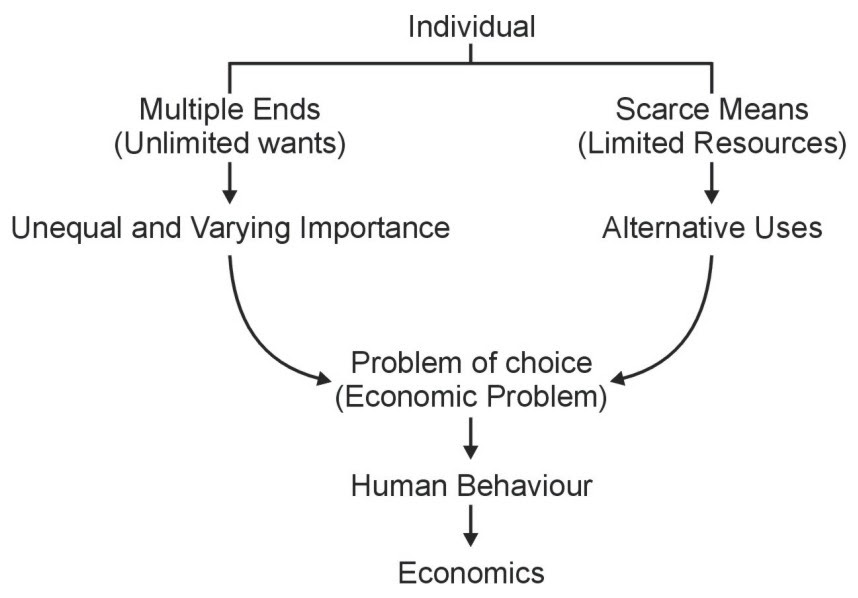 Critically examine the Robbins definition