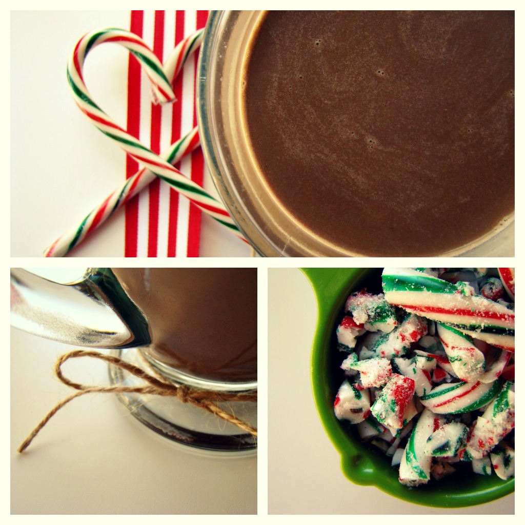 Candy cane hot chocolate