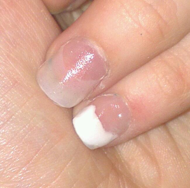 Newcastle nails First Acrylic and Ombre nail attempt