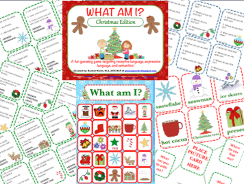 http://www.teacherspayteachers.com/Product/What-Am-I-Christmas-Edition-A-Describing-Game-987656