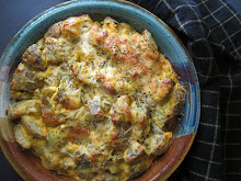 Horseradish Cheddar Gratin Potatoes