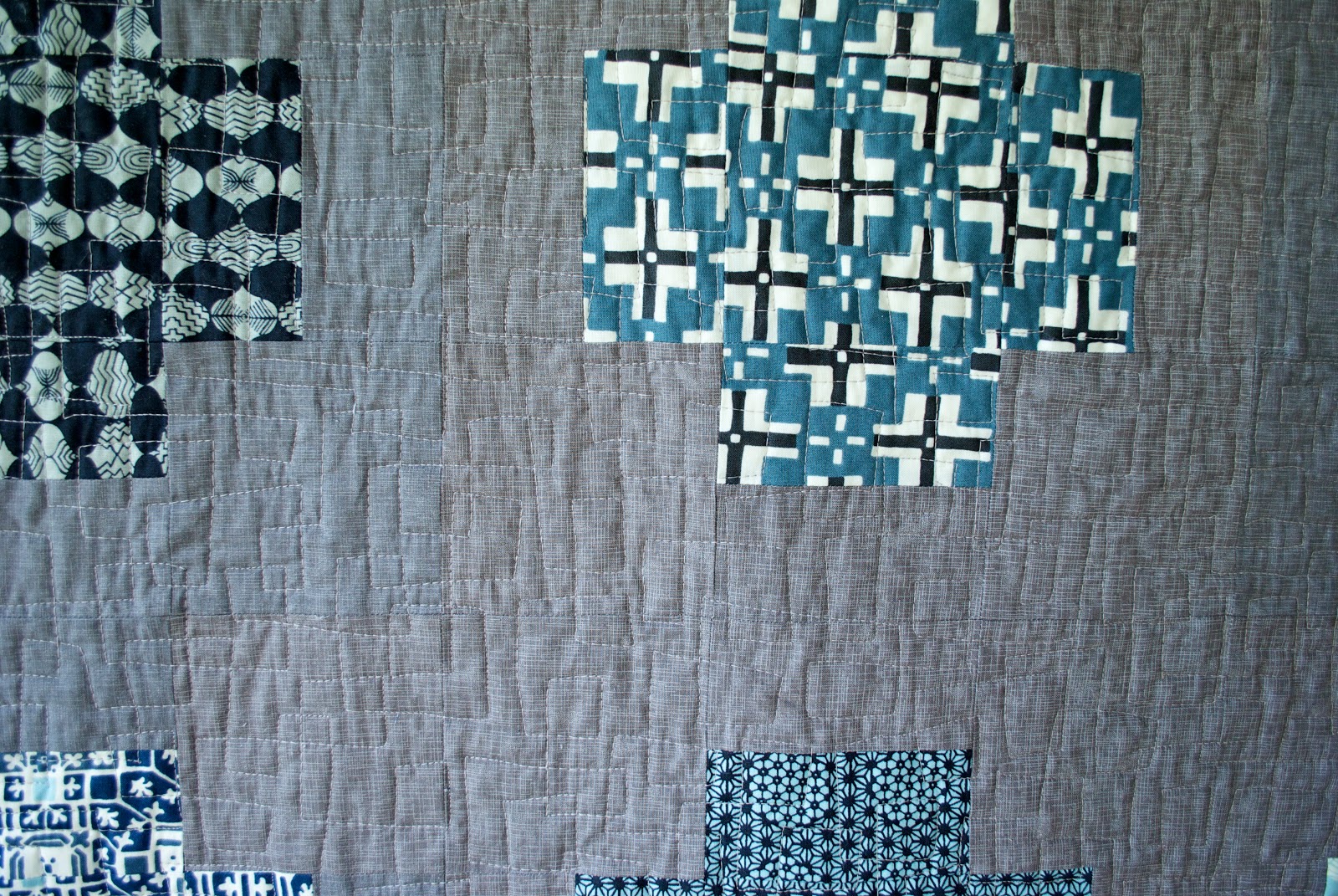 Let's begin sewing... Greek Cross Quilt done!!!!