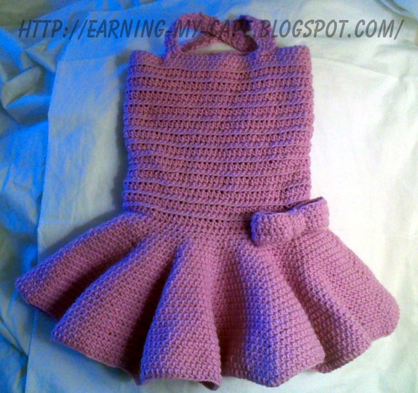 Earning-My-Cape: Crochet Toddler Tutu Dress (free pattern)