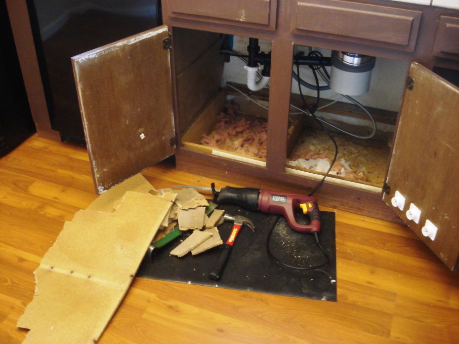 Home Repair Adventures Rat Nest Below Kitchen Sink