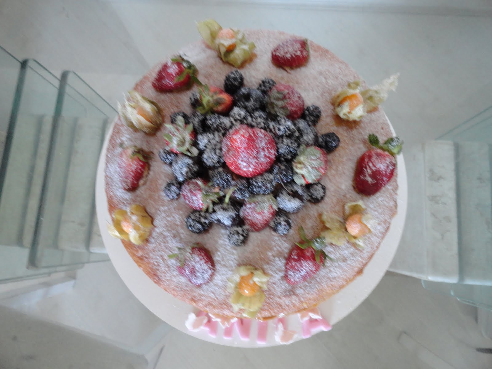 Naked cake com nome