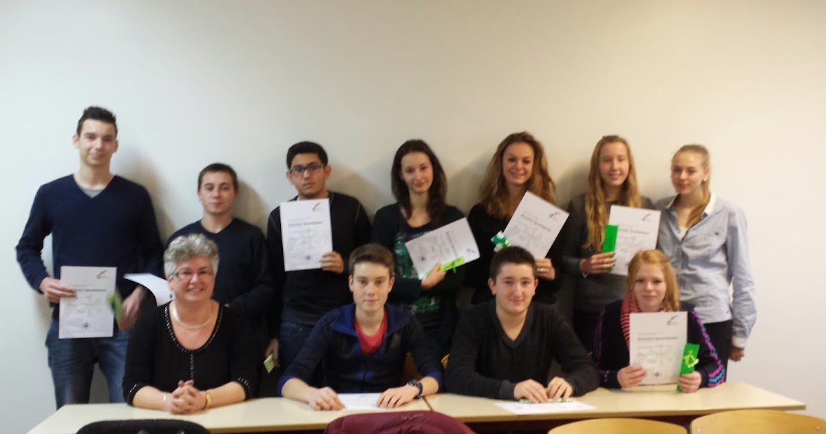 Cit u00e9 scolaire Alfred KASTLER STENAY Remise des certifications en langue allemande le 09 Cit u00e9 scolaire Alfred KASTLER STENAY Remise des certifications en langue allemande le 09