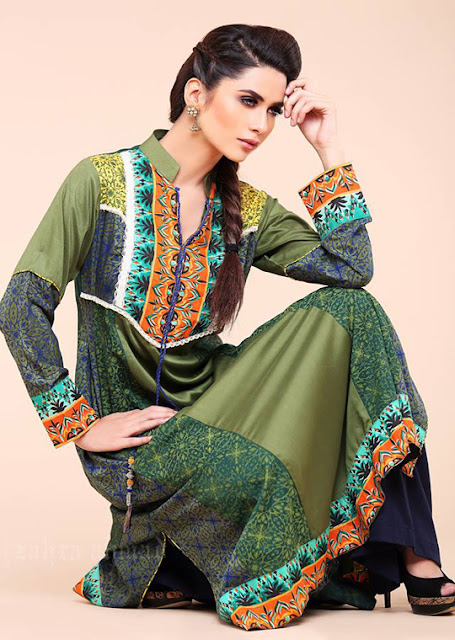 Zahra Ahmed Rangeela Re Summer Collection 2013-14