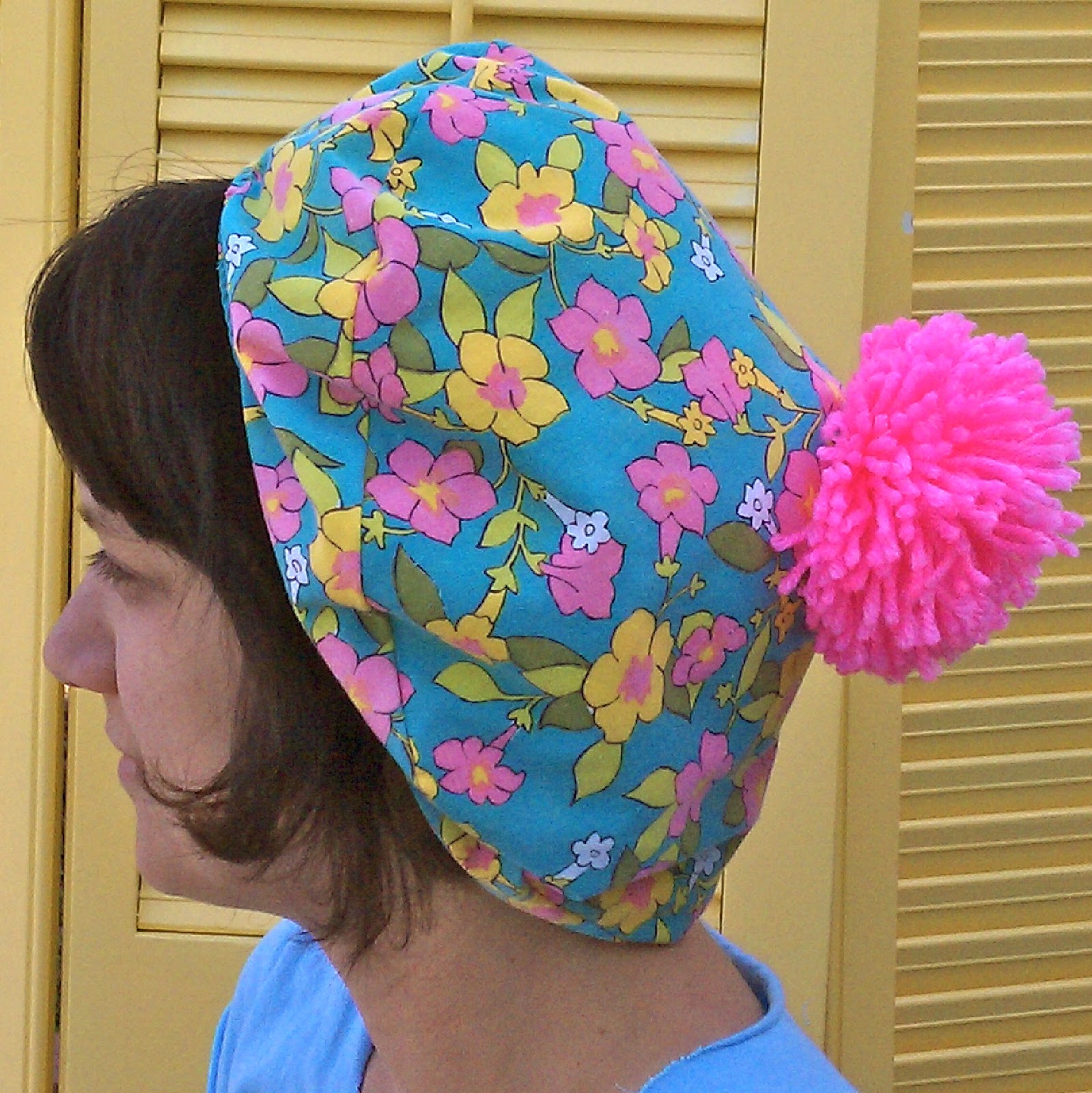 Old Yarn Girls Slouchy Pom Pom Hats by the Old Yarn Girls