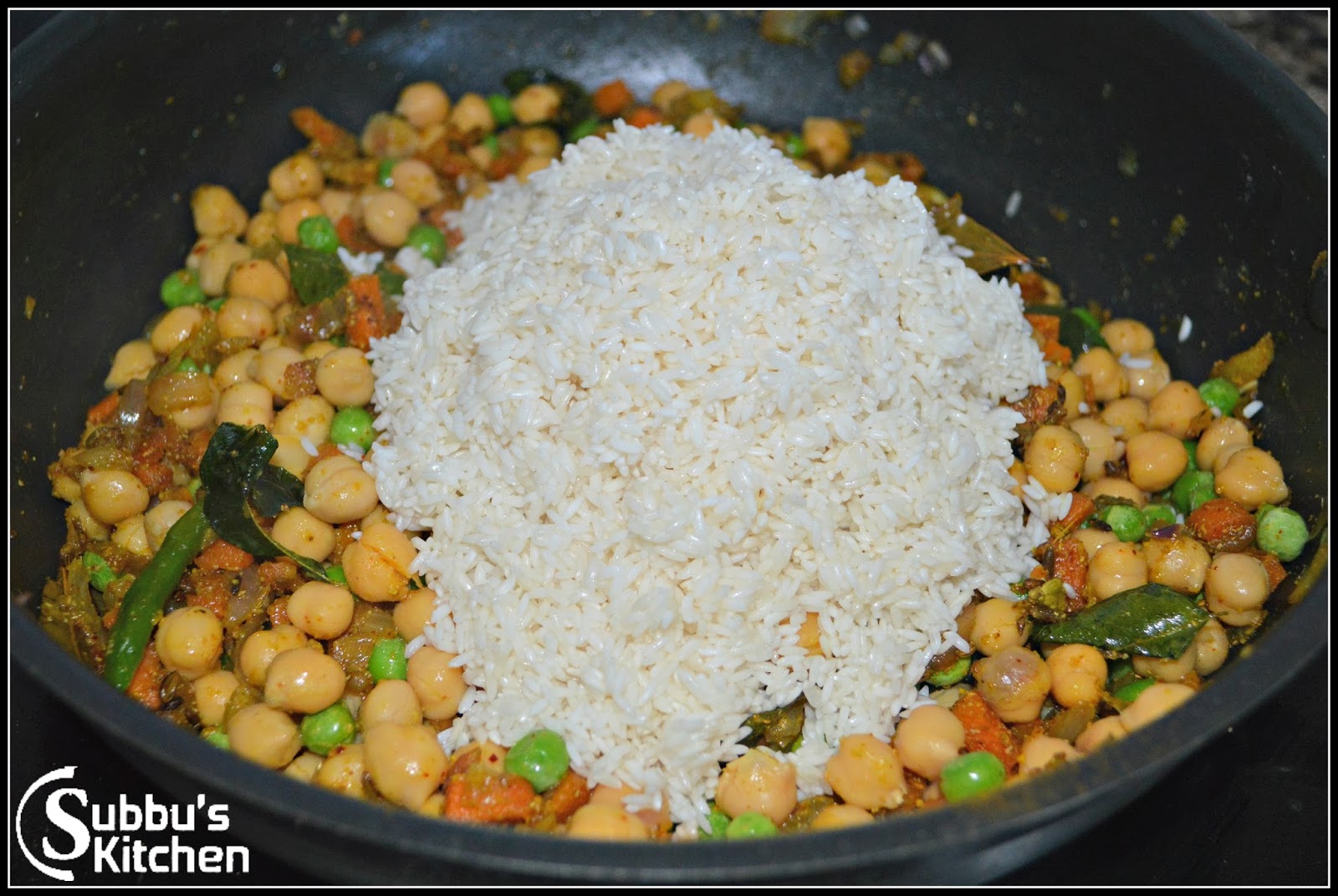 Chickpeas Masala Rice Subbus Kitchen