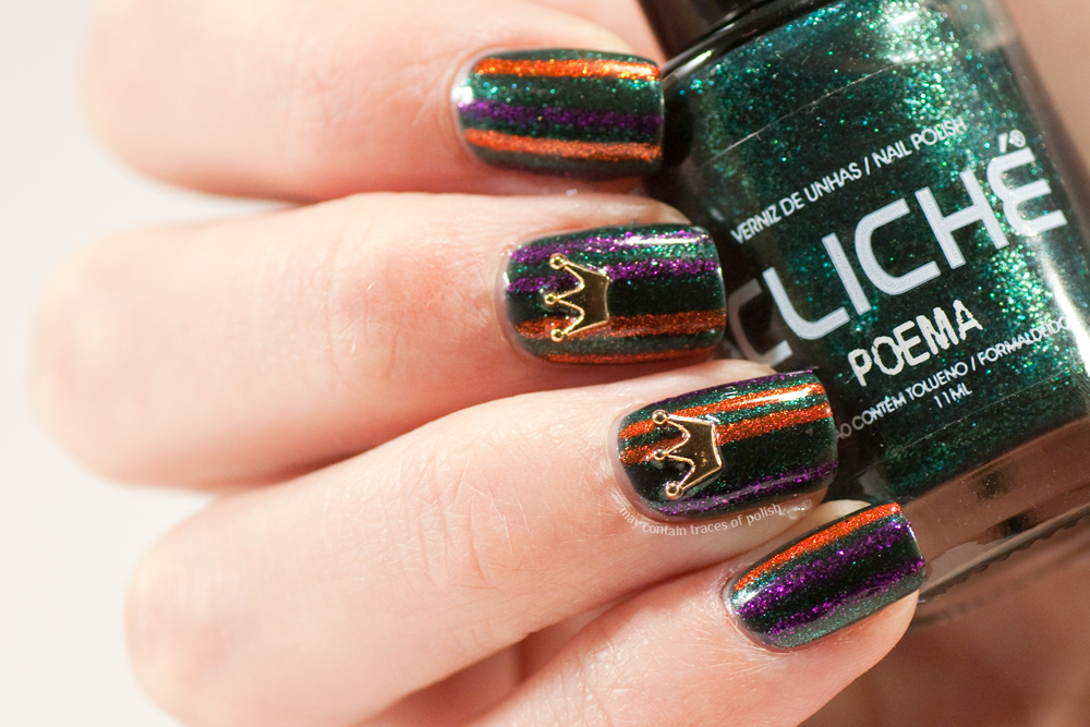 40 Great Nail Art Ideas Orange Purple And Green May Contain Traces Of Polish