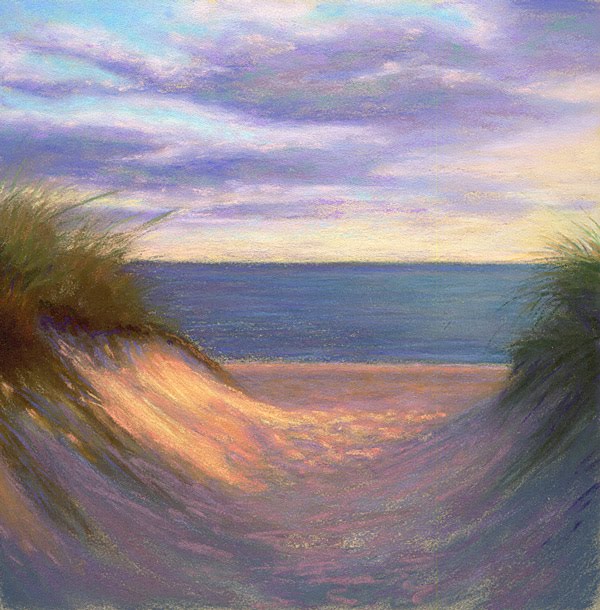 Pastel Painting To Cape Cod Bay Coastal Painting by Poucher