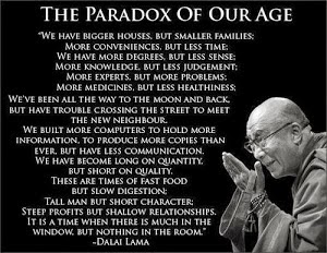 The Paradox Of Our Time