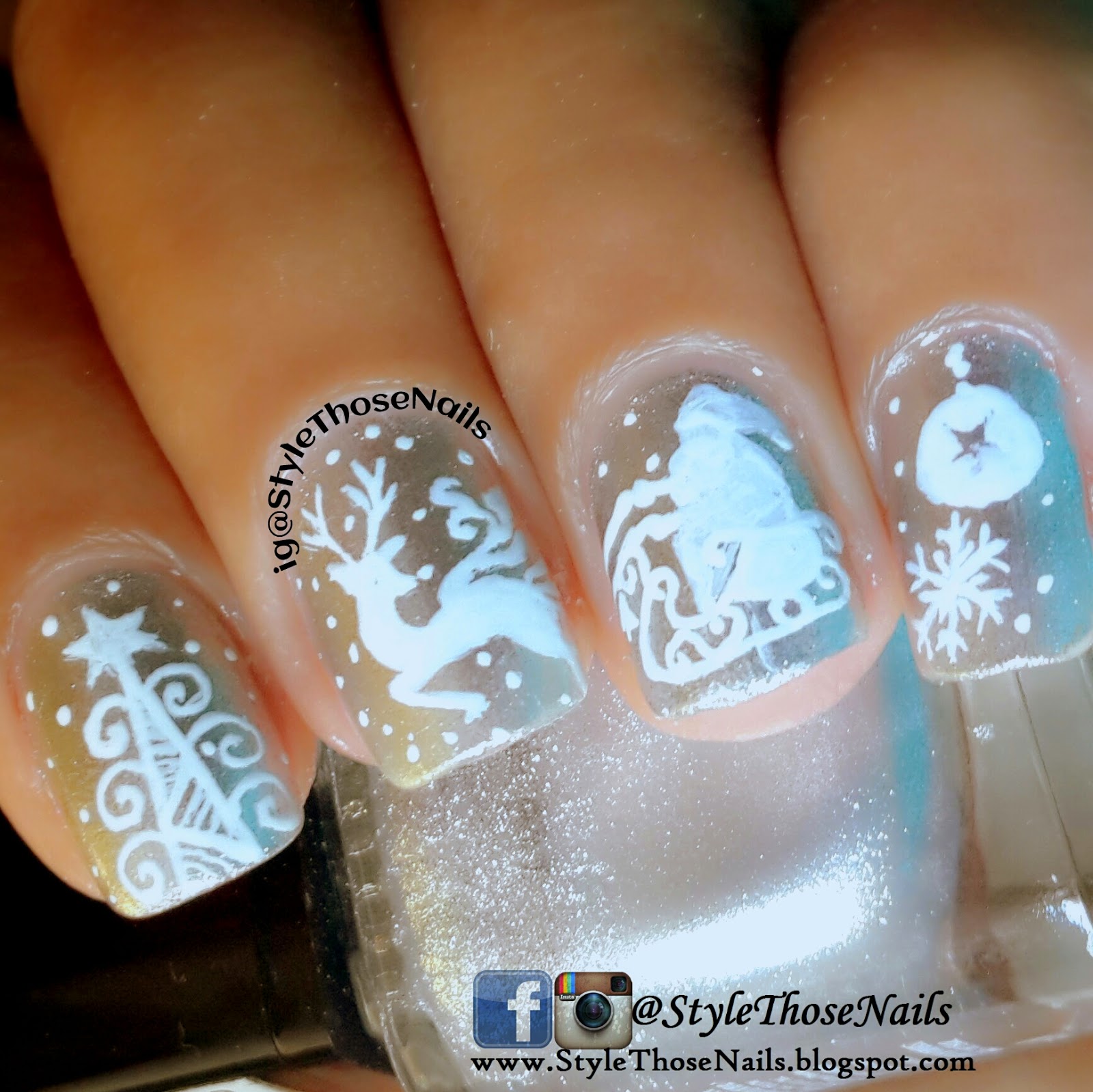 50 trendy white christmas nails to fall in love with – page 44 – tiger feng Style Those Nails: White Christmas Nail art
