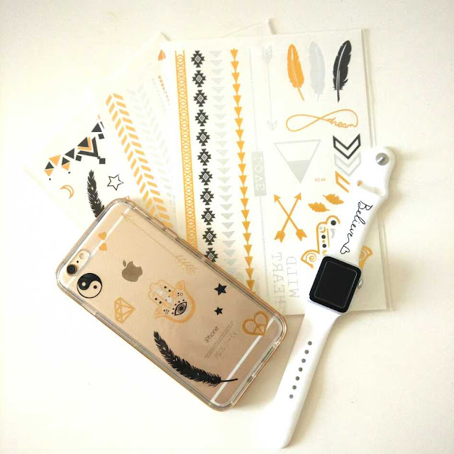Diy Trendy Phone Case With Temporary Tattoos