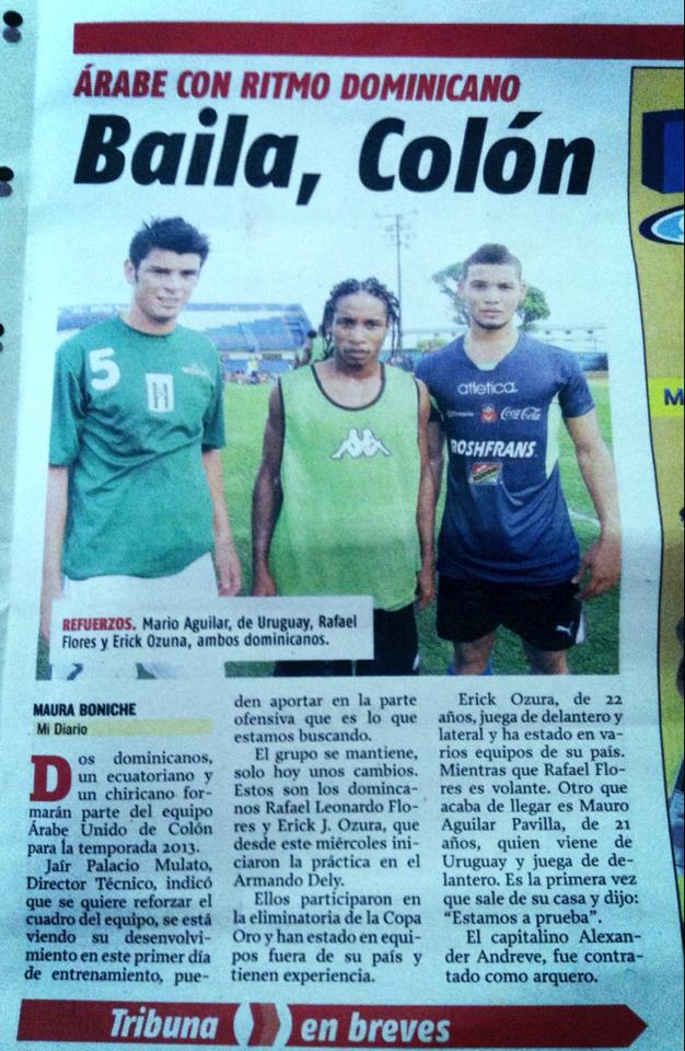 Rafael Flores y Erick Ozuna fichados por el Arabe Unido Balompié