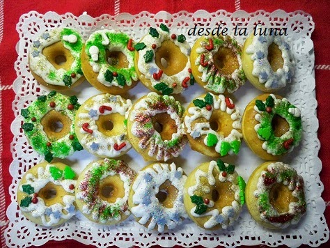 Mini Donuts Navideños
