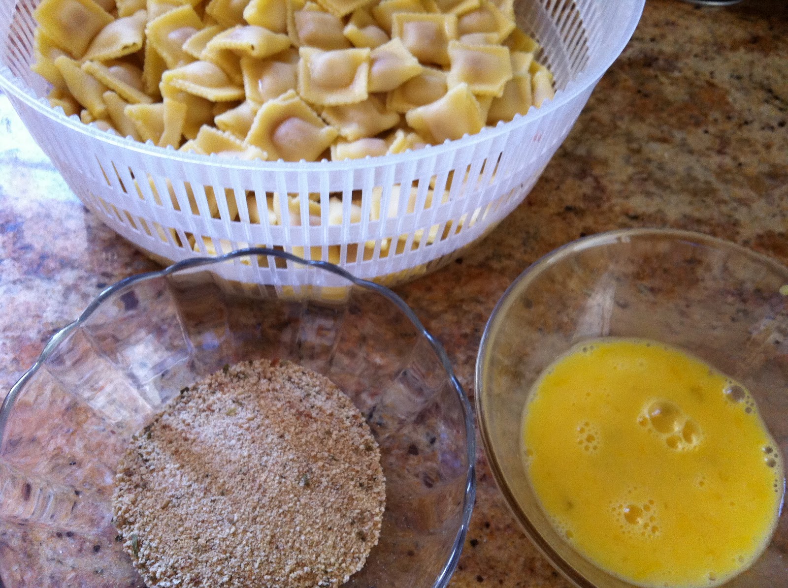 She so hungry... Giada's Fried Raviolis
