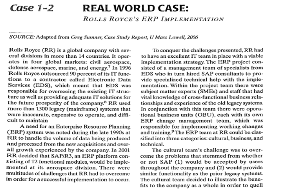 rolls royce erp implementation View essay - rolls royce erp implementation case study from mgmt 320 at embry-riddle aero university running header: rr case study 1 rolls royce erp implementation case study robert dodd embry. rolls royce erp implementation View essay - rolls royce erp implementation case study from mgmt 320 at embry-riddle aero university running header: rr case study 1 rolls royce erp implementation case study robert dodd embry.