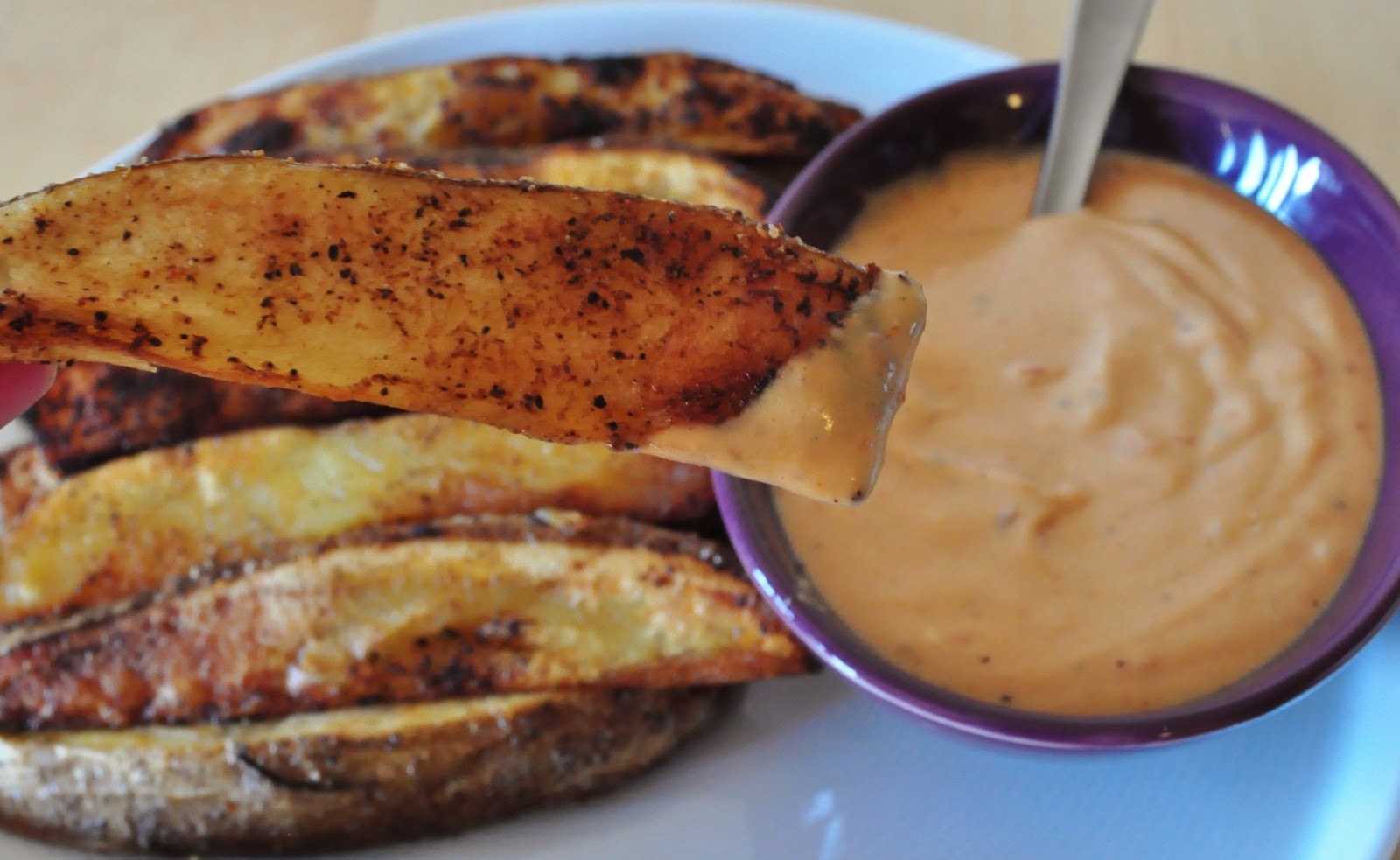 My Tiny Oven Oven Potato Wedges with Comeback Sauce
