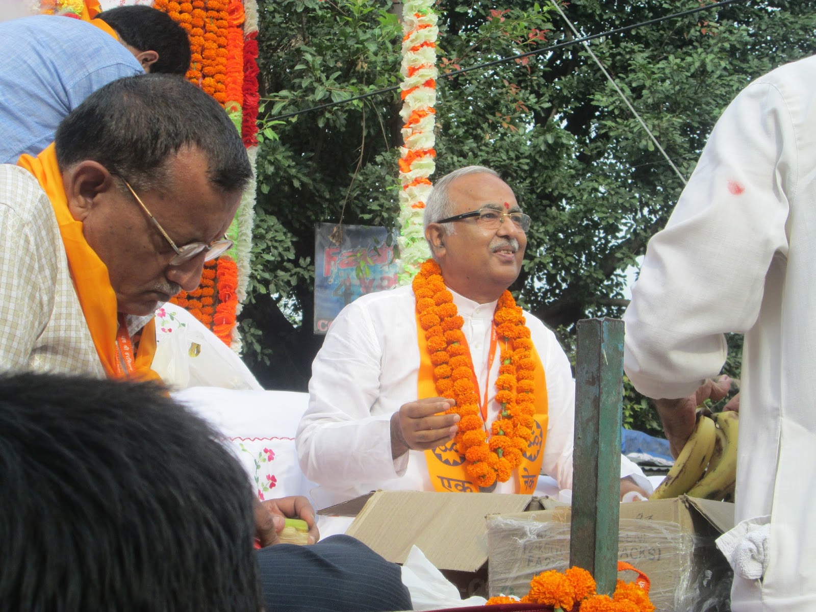 A Picture of Shri Madan Mohan Ji Maharaj Ji During Shobhayatra