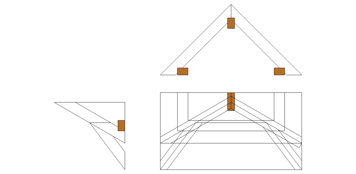 Roof Framing Geometry The single sided hip sprocket
