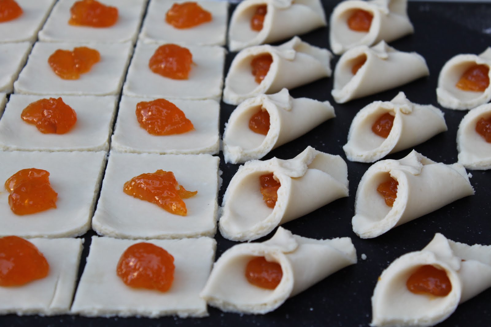 Pots and Frills Cream Cheese Cookies with Apricot Filling